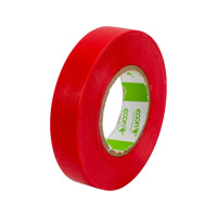 Изолента Econ 15 мм х 20 м, 0,15 мм, красный 15201503