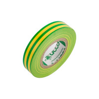 Изолента Econ 15 мм х 20 м, 0,15 мм, желто-зеленый 15201505