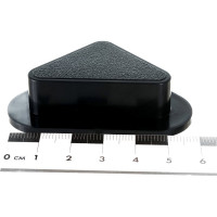 Угловая опора Левша черный пластик 4 шт. У8-9779