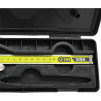 Электронный штангенциркуль ON 150 мм, шаг 0,01 мм, пластик кейс 05-05-215