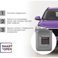 Профессиональный обезжириватель кузова автомобиля от жира, масла, силикона DEGREASER 21, 5 л Smart Open 15215