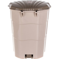 Ведро для мусора Violet с педалью, 18 л, латте-капучино 151820