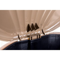 Ведро для мусора Violet с педалью, 18 л, латте-капучино 151820