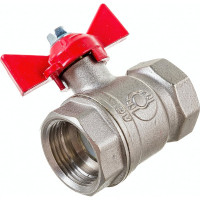 Латунный шаровой кран для воды VALFEX OPTIMA 3/4" ВР/ВР бабочка VF.217.NLB1.034.Bir