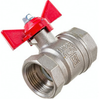 Латунный шаровой кран для воды VALFEX OPTIMA 3/4" ВР/ВР бабочка VF.217.NLB1.034.Bir