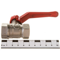 Шаровой для воды VALFEX 1/2" ВР/ВР рычаг, никелированная латунь 11Б27фт1М VF.214.NR1.012.Bir