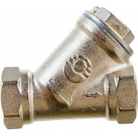 Сетчатый фильтр для воды VALFEX 1/2" ВР/ВР никелированная латунь, под пломбу 46Б5фт1 VF.192.LN0.012.Bir