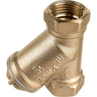 Сетчатый фильтр для воды VALFEX 1/2" ВР/ВР латунный, под пломбу 46Б5фт1 VF.192.L00.012.Bir