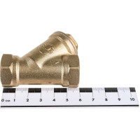 Сетчатый фильтр для воды VALFEX 1/2" ВР/ВР латунный, под пломбу 46Б5фт1 VF.192.L00.012.Bir