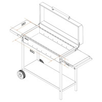 Передвижной гриль-мангал GRATAR МАН 303