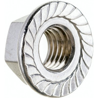 Шестигранная гайка с фланцем и насечками DINFIX DIN 6923, нерж. А2, M12, 10 шт. 00-00001931