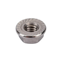 Шестигранная гайка с фланцем и насечками DINFIX DIN 6923, нерж. А2, M6, 10 шт. 00-00001928