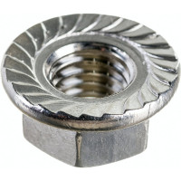 Шестигранная гайка с фланцем и насечками DINFIX DIN 6923, нерж. А2, M10, 10 шт. 00-00001930