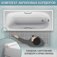 Комплект акриловых бордюров для ванной BNV Посейдон 4603307473605
