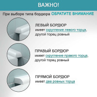 Комплект акриловых бордюров для ванной BNV Посейдон 4603307473605