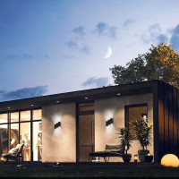 Уличный светодиодный светильник FERON DH110, 6x1W, 600Lm, 4000K, черный, 11704