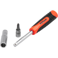 Отвертка-вороток AV Steel 1/4" 150 мм, двухкомпонентная рукоятка AV-509916