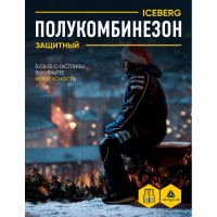 Утепленный полукомбинезон Delta Plus Iceberg синий, р.3XL ICEBEBM3X