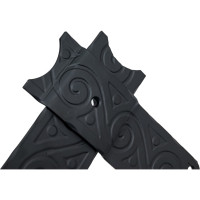 Фигурный уголок Домарт 200x200x50 мм, кованая серия ЯРОСЛАВЛЬ, черный 171088