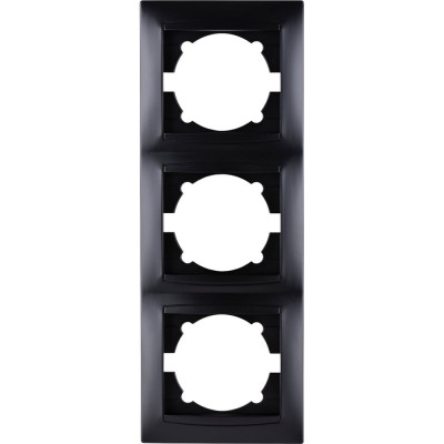 Рамка 3-х постовая вертикальная графит "Лама" TDM ELECTRIC SQ1815-0634