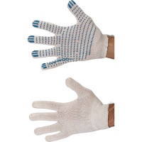 Перчатки с ПВХ РемоКолор 10 класс вязки, 3-х нитка, 24-2-001