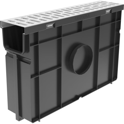 Пескоуловитель Gidrolica Light пластиковый 500x116x320мм со стальной решеткой 080068