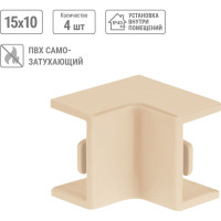 Внутренний угол TDM ELECTRIC КМВ, сосна, 15х10 упаковка 4 шт SQ0411-0220