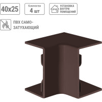 Внутренний угол TDM ELECTRIC КМВ 40х25 бук (4 шт./комплект) SQ0411-0325