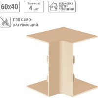 Внутренний угол TDM ELECTRIC КМВ, сосна, 60х40 упаковка 4 шт SQ0411-0226