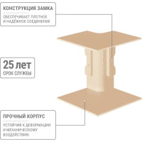 Внутренний угол TDM ELECTRIC КМВ, сосна, 60х40 упаковка 4 шт SQ0411-0226