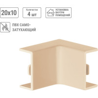 Внутренний угол TDM ELECTRIC КМВ, сосна, 20х10 упаковка 4 шт SQ0411-0222