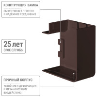 Поворот TDM ELECTRIC на 90 градусов КМП 40x25 бук (4 шт./комплект) SQ0411-0345