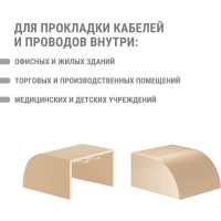 Заглушка кабельной трассы TDM ELECTRIC КМЗ, сосна, 40х25 упаковка 4 шт SQ0411-0235