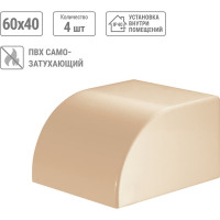 Заглушка кабельной трассы TDM ELECTRIC КМЗ 60х40 сосна (4 шт./комплект) SQ0411-0236