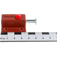 Задвижка Левша кнопочная, мебельная У1-2539