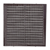 Решетка вентиляционная вытяжная без рамки (130x130 мм; коричневая) ВИЕНТО 1313Вкор