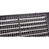 Решетка вентиляционная вытяжная без рамки (130x130 мм; коричневая) ВИЕНТО 1313Вкор