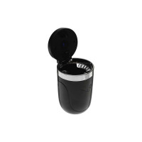 Пепельница для авто в подстаканник TORSO с подсветкой, черный 5182347