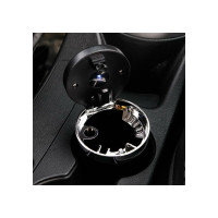 Пепельница для авто в подстаканник TORSO с подсветкой, черный 5182347