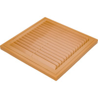 Решетка вентиляционная вытяжная с рамкой (150x150 мм; бежевая) ВИЕНТО 1515ВРбеж