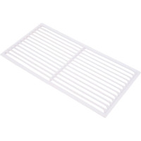 Решетка вентиляционная вытяжная без рамки (110x220 мм; белая) ВИЕНТО 1122В
