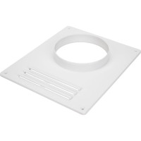 Площадка торцевая пластиковая с фланцем и решеткой (205x240 мм; 120 мм) ВИЕНТО 120ПР