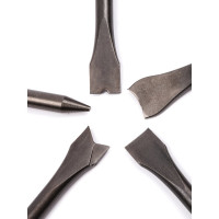 Пневмозубило с набором насадок AV Steel AV-701809