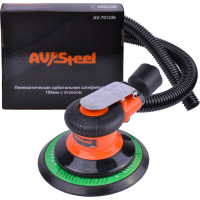 Пневматическая орбитальная шлифмашина AV Steel 150 мм с отсосом AV-701336