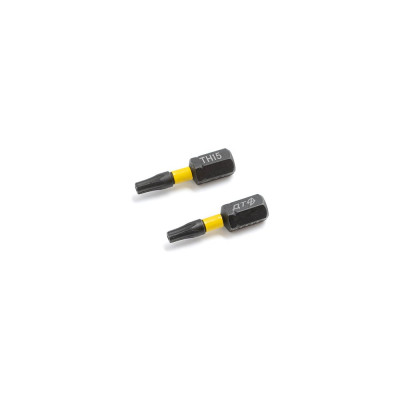 Бита ударная Дело Техники 1/4", Т15 × 25 мм с отверстием, 2шт. 794402