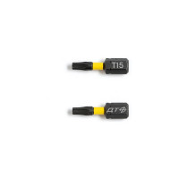 Бита ударная Дело Техники 1/4", Т15 × 25 мм с отверстием, 2шт. 794402