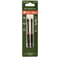 Бита ударная Дело Техники 1/4", PZ2 × 90 мм, 2шт. 793752