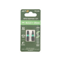 Бита ударная Дело Техники 1/4", SL5,5 × 25 мм, 2шт. 792302