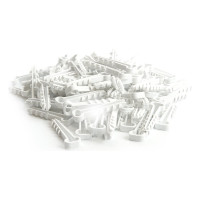 Дюбель-хомут для плоского кабеля STEKKER 5-10 мм, DCL01-05-10, белый, 100 шт. 39859