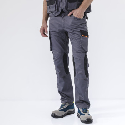 Рабочие брюки Delta Plus MACH2 NEW серый/оранжевый, р. XL M2PA3GOXG